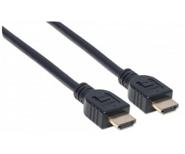 MANHATTAN kabel In-wall CL3 High Speed HDMI s Ethernetem, HEC, ARC, 3D, 4K, stíněný, 3m, Black