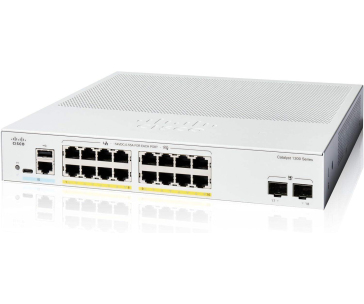 Cisco Catalyst switch C1300-16FP-2G (16xGbE,2xSFP,16xPoE+,240W,fanless)