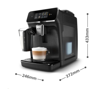 Philips Series 2300 LatteGo automatický kávovar, 1500 W, 15 bar, vestavěný mlýnek, mléčný systém