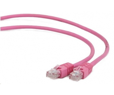 GEMBIRD kabel patchcord Cat5e UTP 3m, růžový