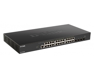 D-Link DXS-1210-28T Smart Managed 10G Switch 24x 10GBase-T ports, 4x 10G/25G SFP28 ports