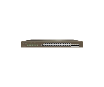 Tenda TEG3328F - L2 Managed Gigabit Switch, 24x RJ45 10/100/1000 Mb/s, 4x SFP 1 Gb/s