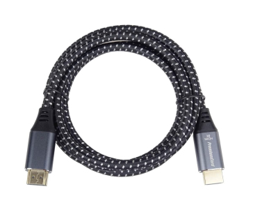 PREMIUMCORD Kabel HDMI 2.1 High Speed + Ethernet kabel 8K@60Hz, zlacené konektory, 1m