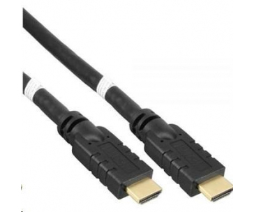 PremiumCord HDMI High Speed with Ether.4K@60Hz kabel se zesilovačem,20m, 3x stínění, M/M, zlacené konektory