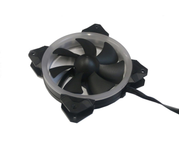 EUROCASE ventilátor RGB 120mm (Turbine blade, FullControl Led), set 3ks + controller