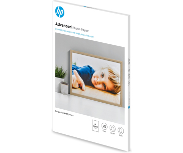 HP Advanced Glossy Photo Paper-20 sht/A3/297 x 420 mm,  10.5 mil,  250 g/m2, Q8697A