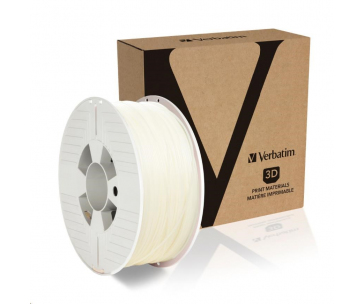 VERBATIM 3D Printer Filament PLA 1.75mm, 335m, 1kg natural transparent (OLD PN 55274)