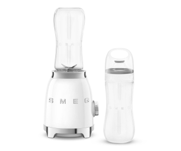 Smeg PBF01WHEU mini mixér, 300 W, 2 programy, 22000 RPM, nerezové dvojité ostří, bílý