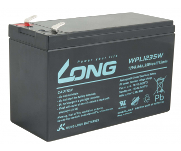 LONG baterie 12V 8,5Ah F2 HighRate LongLife 9 let (WPL1235W)