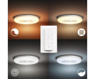 PHILIPS Struana Stropní svítidlo, Hue White ambiance, 230V, 1x32W integr.LED, Bílá (3418931P6)