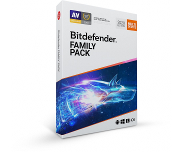 Bitdefender Family pack - 15 zařízení na 3 roky - elektronická licence do emailu