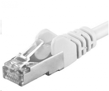 PREMIUMCORD Patch kabel CAT6a S-FTP, RJ45-RJ45, AWG 26/7 1,5m bílá