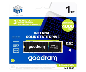 GOODRAM SSD PX600 500GB M.2 2280, NVMe (R:5000/ W:1700MB/s)