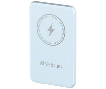 VERBATIM Powerbanka Charge 'n' Go, Magnetická, 5000 mAh, USB-C, Modrá