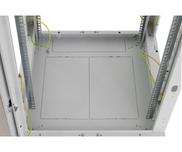 TRITON 19" stojanový rozvaděč 18U 600x1000, nosnost 800 kg, skleněné dveře, svařovaný, šedý