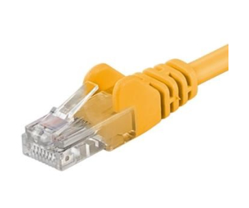 PremiumCord Patch kabel UTP RJ45-RJ45 CAT6 0.5m žlutá