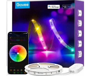 BAZAR - Govee RGBIC Basic Wi-Fi + Bluetooth LED Strip Lights (10 Meter) - Poškozený obal (Komplet)