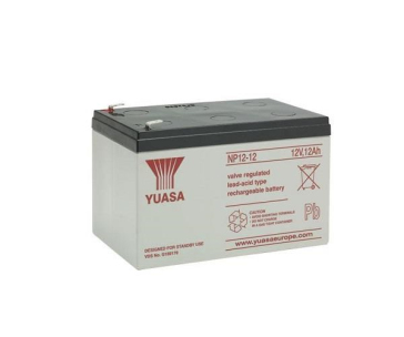 Baterie - YUASA NP12-12 (12V/12Ah - Faston F2 250), životnost 5let