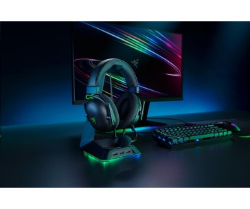 RAZER sluchátka s mikrofonem BlackShark V2, Wired Esports Headset + USB Mic Enhancer