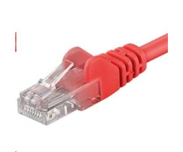 PREMIUMCORD Patch kabel UTP RJ45-RJ45 CAT5e 1.5m červená