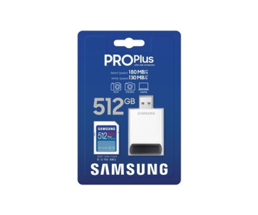 Samsung SDXC karta 512GB PRO PLUS + USB adaptér