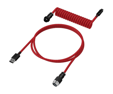 HyperX USB-C Coiled Cable Red-Black - Příslušenství ke klávesnici