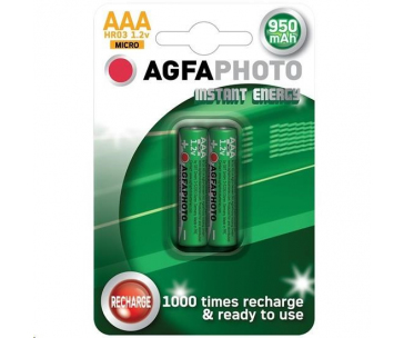 AgfaPhoto přednabitá baterie AAA, 950mAh, 2ks