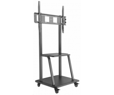 Manhattan univerzální TV vozík, Universal Heavy Duty TV Cart, 37" až 100" TV, černá