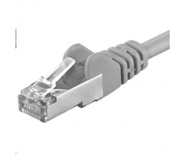 PREMIUMCORD Patch kabel CAT6a S-FTP, RJ45-RJ45, AWG 26/7 2m šedá