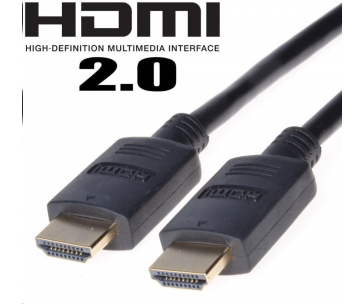 PremiumCord HDMI 2.0 High Speed + Ethernet kabel, zlacené konektory, 2m