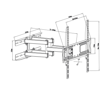 Otočný držák na televize Fiber Mounts M7C6