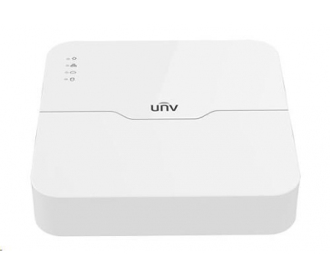 Uniview NVR, 8 kanálů, 8xPoE (max.108W), H.265, 1x HDD (max.6TB),propustnost 64/48Mbps,HDMI,VGA,2xUSB 2.0, audio, ONVIF