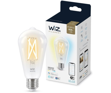 PHILIPS WiZ Tunable White 60W E27 ST64 Filament - stmívatelná, nastavitelná teplota barev