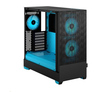 FRACTAL DESIGN skříň Pop Air RGB Cyan Core TG Clear Tint, 2x USB 3.0, bez zdroje, ATX