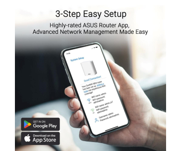 ASUS ZenWifi BD4 2-pack, WiFi7 Extendable Router, AiMesh, 2x WAN/LAN