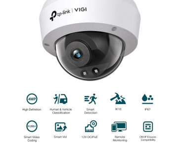 TP-Link VIGI C240I(4mm) 4MP, Dome, PoE, IR 30m