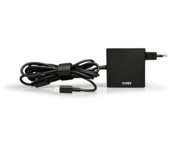 PORT napájecí adaptér k notebooku, 5-20V, 3-3,2A, 65W, USB-C konektor, EU + UK