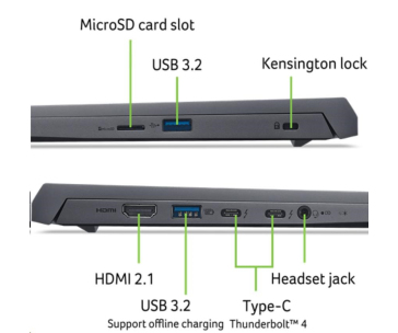 ACER NTB Swift X 14 (SFX14-72G-78GH), Core Ultra 7 155H,14,5" 2880x1800,32GB,1TB SSD,NVIDIAGeForceRTX4060,W11H,Gray