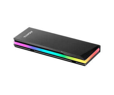 ADATA Externí box pro M.2 EC700G, USB-C 3.2 Gen 2, M.2 2230 / 2242 / 2280, RGB, černá