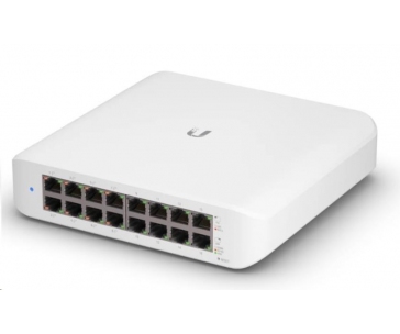 UBNT UniFi Switch USW-Lite-16-PoE [16xGigabit, 8x PoE out 45W, 802.3at/af, 16Gbps]