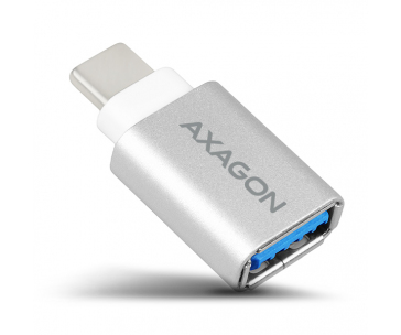 AXAGON RUCM-AFA, redukce USB-C (M) -> USB-A (F), USB 3.2 Gen 2, 3A, ALU