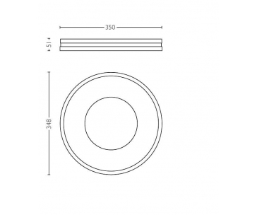 PHILIPS Being Stropní svítidlo, Hue White ambiance, 230V, 1x32W integ.LED, Aluminium