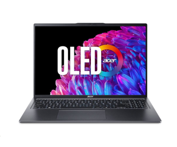 ACER NTB Swift Go 16 (SFG16-72-970B), Core Ultra 9 185H,16" 3200x2000,32GB,1TB SSD,Intel Arc,W11H,Steel Gray