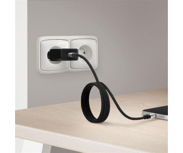 Solight magnetický USB-C 3.1 kabel, USB-C konektor - USB-C konektor, 1m