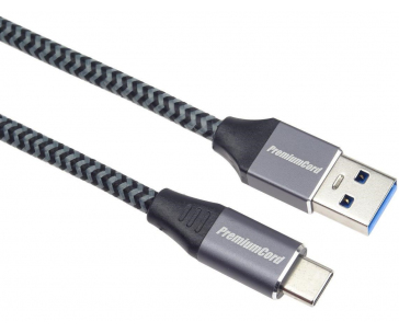 PREMIUMCORD Kabel USB-C na USB 3.0 A (USB 3.1 generation 1, 3A, 5Gbit/s) 1m oplet