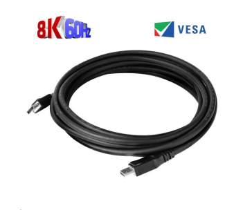 Club3D Kabel certifikovaný DisplayPort 1.4, HBR3, 8K60Hz (M/M), 5m, 28 AWG