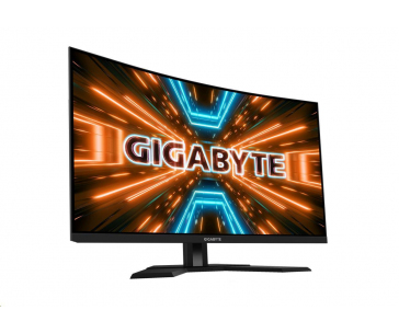 GIGABYTE LCD - 31.5" Gaming monitor M32QC, Prohnutý VA1500R, 2560 x 1440 QHD, 165Hz, 3000:1, 350cd/m2, 1ms, 2xHDMI, 1xDP