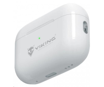 Viking bluetooth sluchátka s mikrofonem VPRORT, bílá