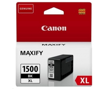 Canon CARTRIDGE PGI-1500XL BK černá pro Maxify MB2050, MB2150, MB2350, MB2750 a MB2755 (1200 str.)