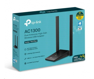 TP-Link Archer T4U Plus WiFi5 USB adapter (AC1300,2,4GHz/5GHz,USB3.0)